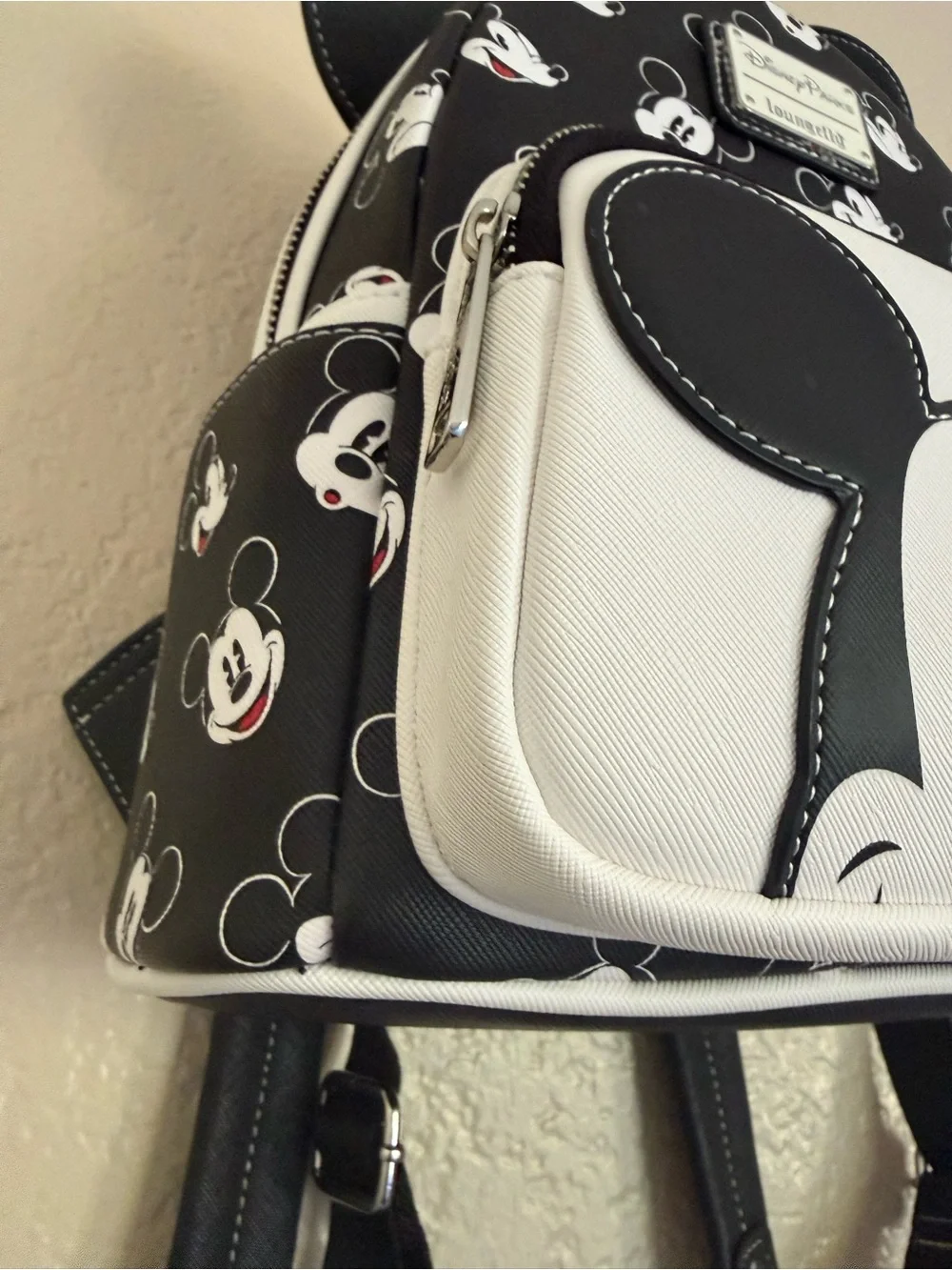 Loungefly Black & White Mickey Mouse Mini Backpack